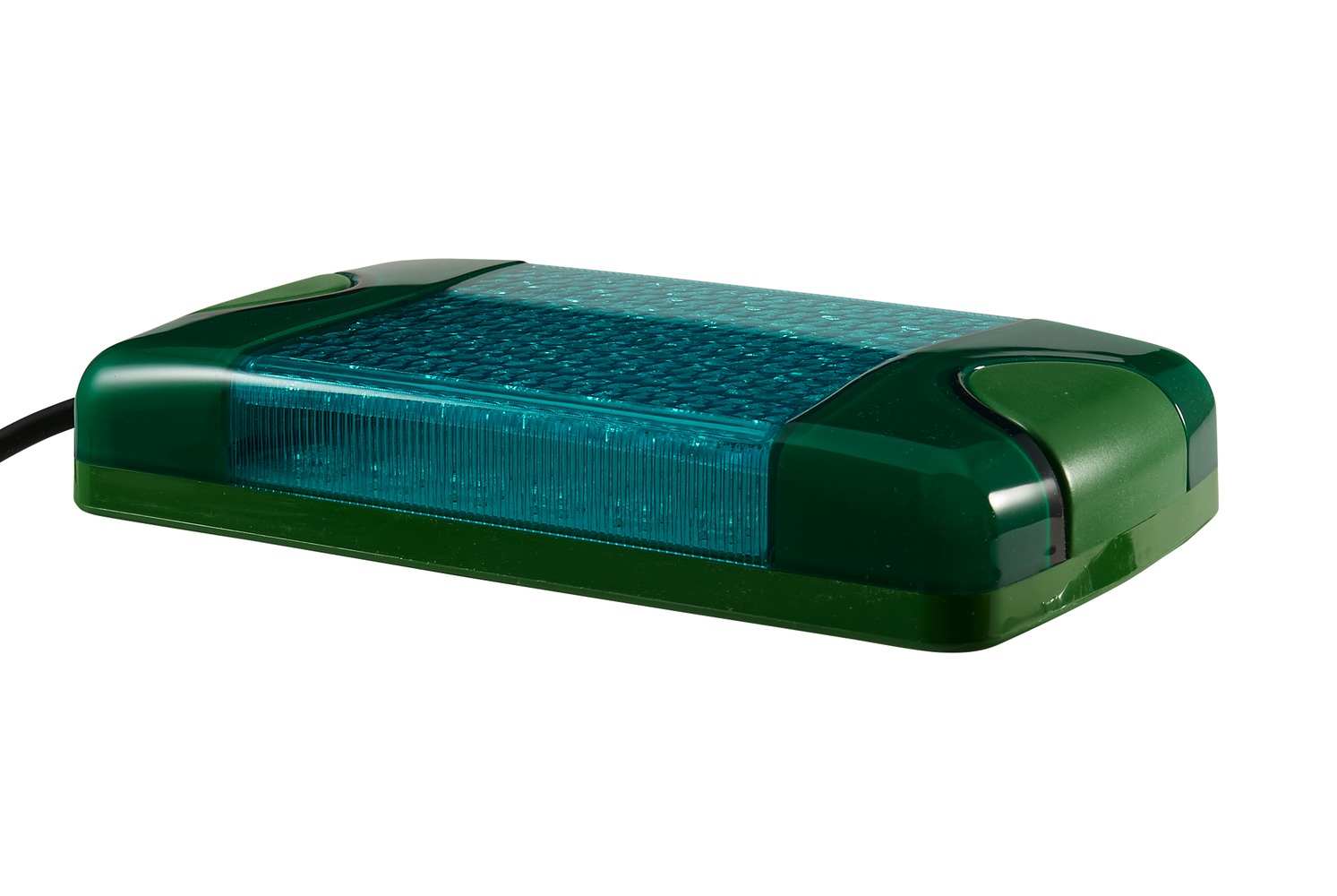 HELLA 2XD 965 429-031 LED-Blitz-Kennleuchte - Multi F Duraled - 12/24V - Anbau - grün - grün - Kabel