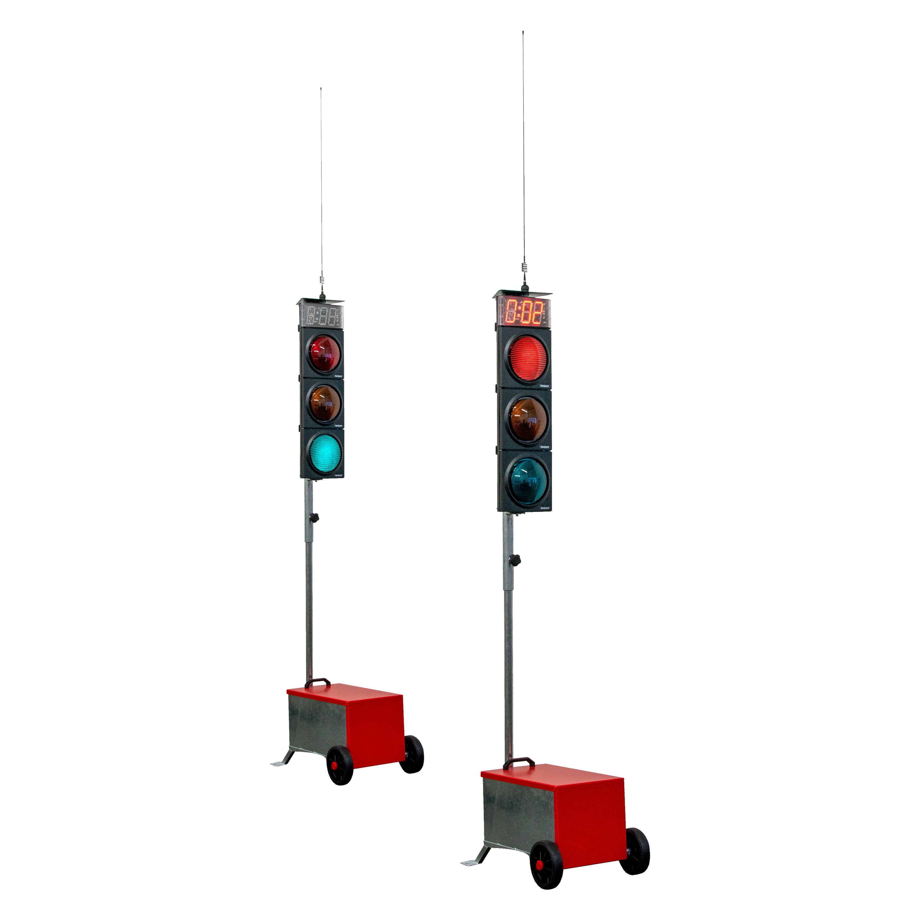 Multi-Signal Ampelanlage 2.0, LED-Technik, mit Rotzeitenzähler