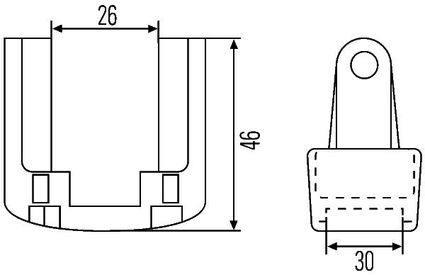 HELLA 8HG 990 263-001 Halter