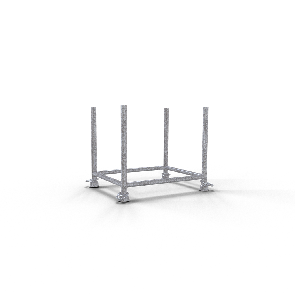 Schake 50102-0 Stapelpalette 0,90m x 0,70m x 0,70m verzinkt with closed hook