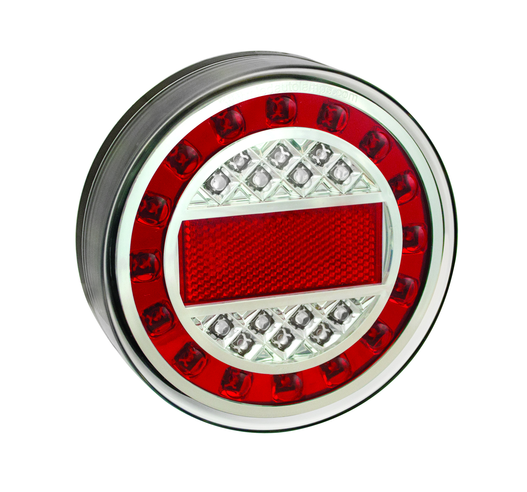 LED MaxiLamp mit Bremslicht, Blinker, Rücklicht, rechteckiger Reflektor