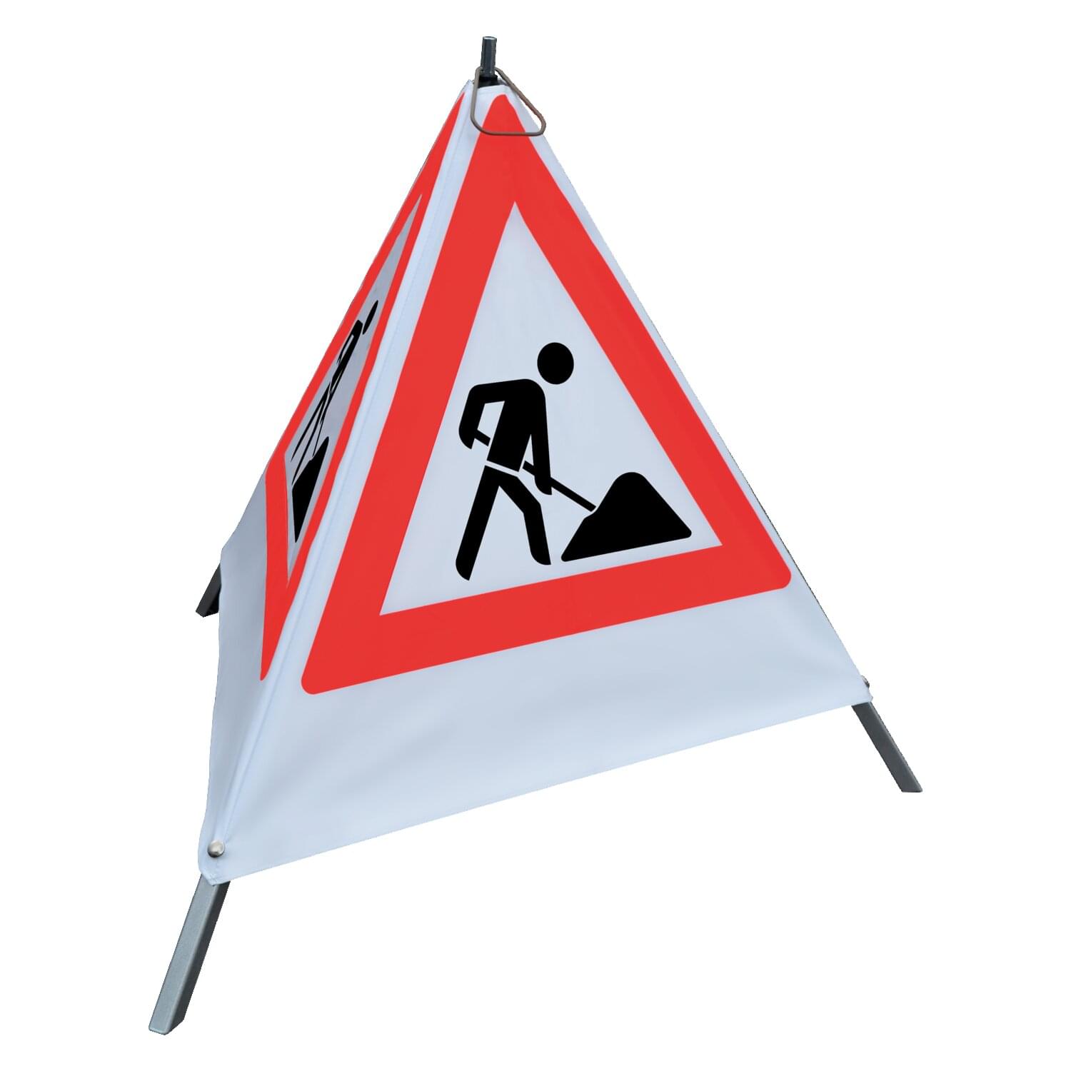 Traffic Safety_Product image_2_25_256_image-thumb__22232__jpg-1500_256882__01 Horizont | Faltdreieck / Faltsignal 700mm fluoreszierend VZ 123 | H-256882