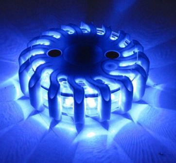 LED Warnblitzleuchte (blau) Akkubetrieb