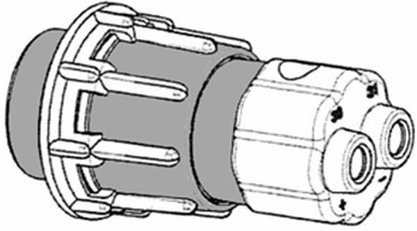 HELLA 8JB 862 757-017 Steckdose - mit Masseanschluss