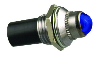 PLB12 Kontrolleuchte, Pilotenleuchte, Warnleuchte, Statusleuchte, Blau, 12 Volt