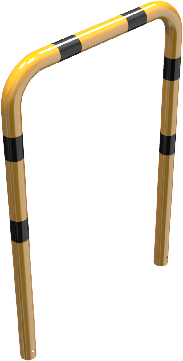 Schake Rammschutzbügel  Stahlrohr Ø 76 mm | Gesamtbreite: 1000 mm | Höhe Überflur: 1150 mm | zum Ein