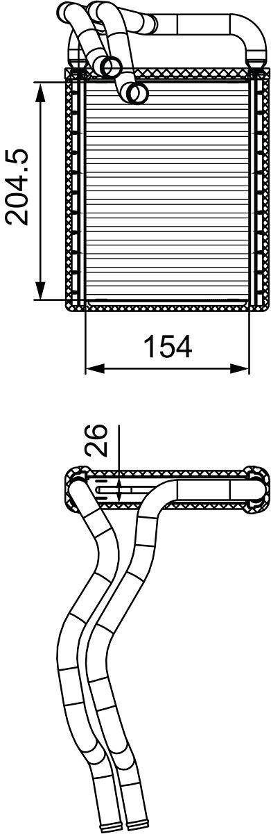 Valeo 812441 Wärmetauscher, Innenraumheizung