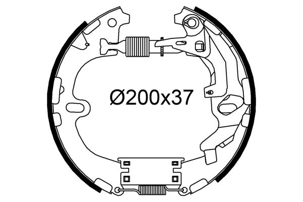 Valeo 554941 Bremsbackensatz