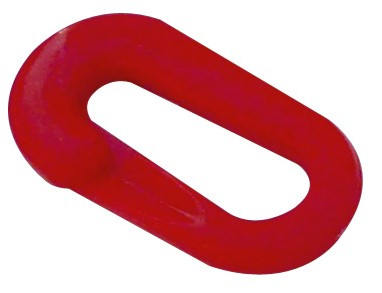 Schake 430_07R Absperrkettenglieder aus Kunststoff Verbindungsglied 6 mm stark rot