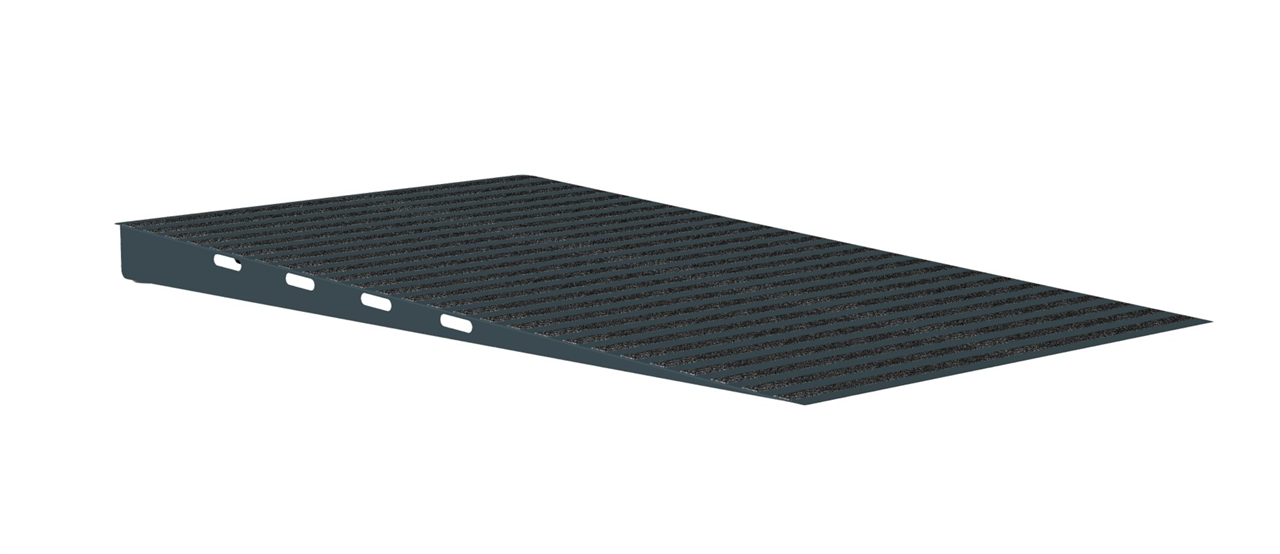 Schake VRAMPL_S tragbare Rampe V-Ramp verzinkt + schwarz-matt pulverbeschichtet große Ausführung: 1,6 m x 2,5 m x 0,15 m