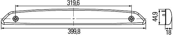 HELLA 2DA 343 800-001 Zusatzbremsleuchte