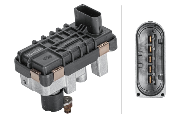 HELLA 6NW 009 550-271 Stellelement, Turbolader - 5-polig - elektrisch