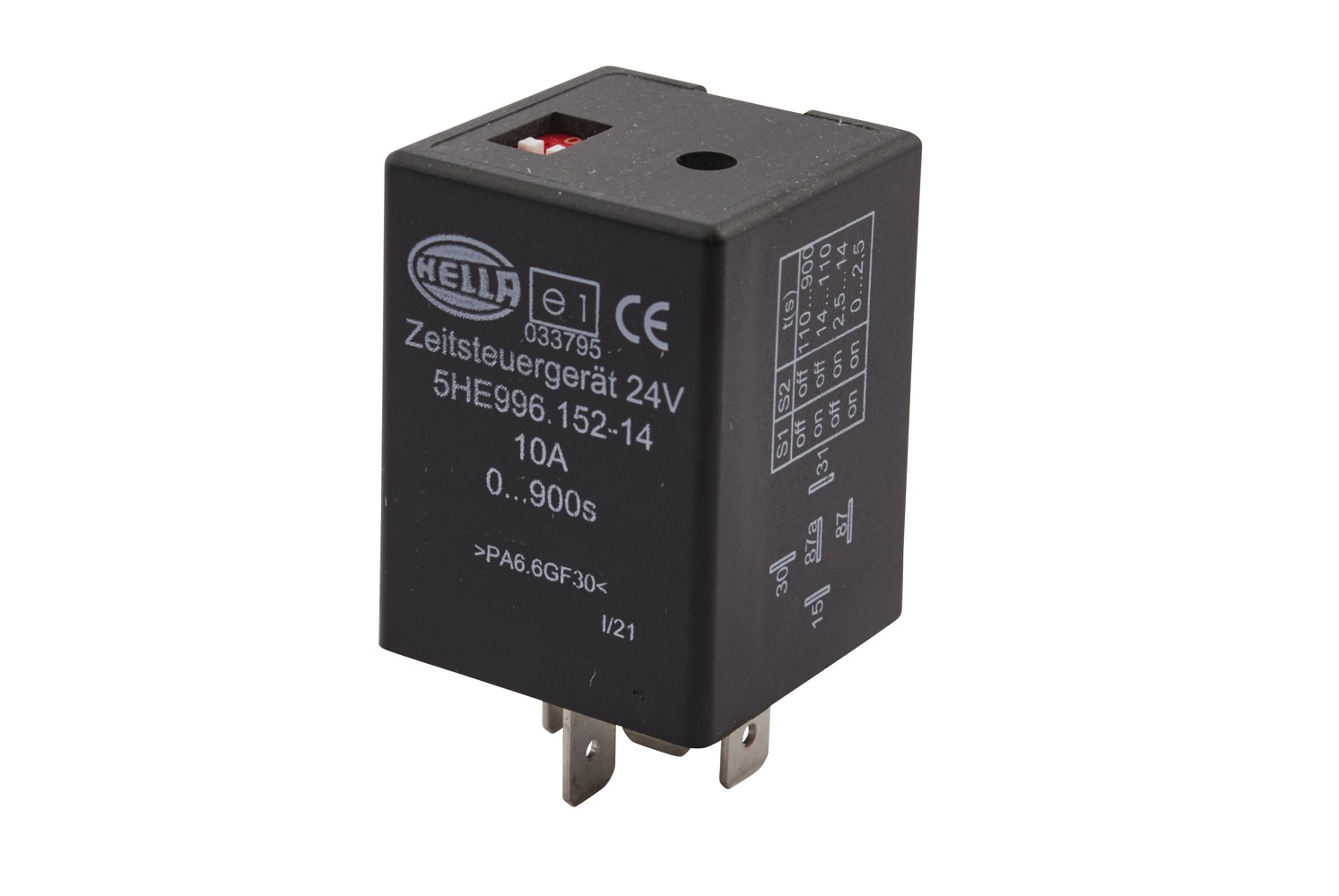 HELLA 5HE 996 152-141 Zeitrelais - 24V - Anschlussanzahl: 5 - Wechsler