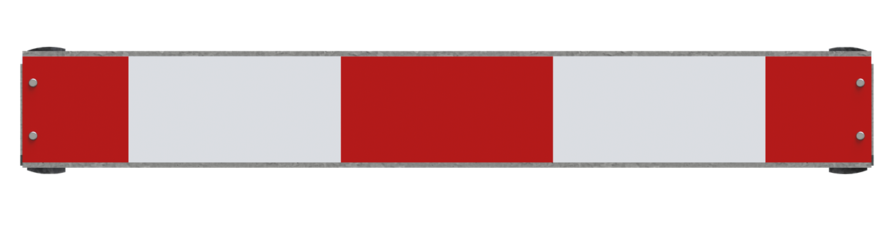 Schake Warnschild mit Rohrschellen      632020 mit Folie Typ RA1/A