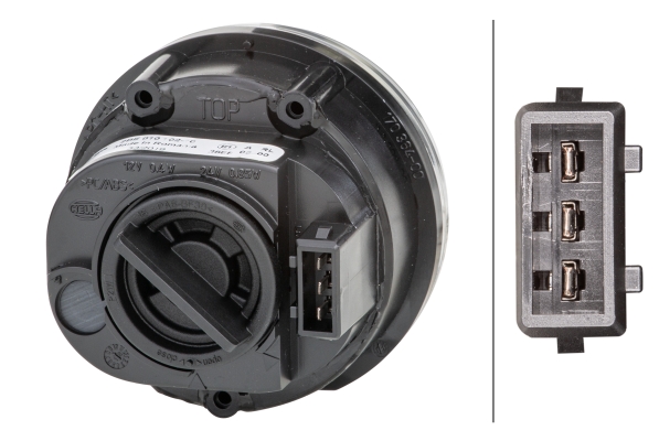 HELLA 2BE 010 102-101 Hybrid-Tagfahrleuchte - 90mm - 12V