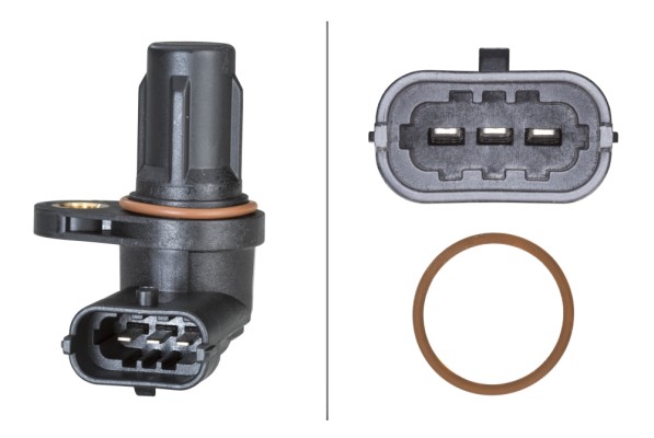 HELLA 6PU 009 168-081 Sensor, Nockenwellenposition - mit Dichtring