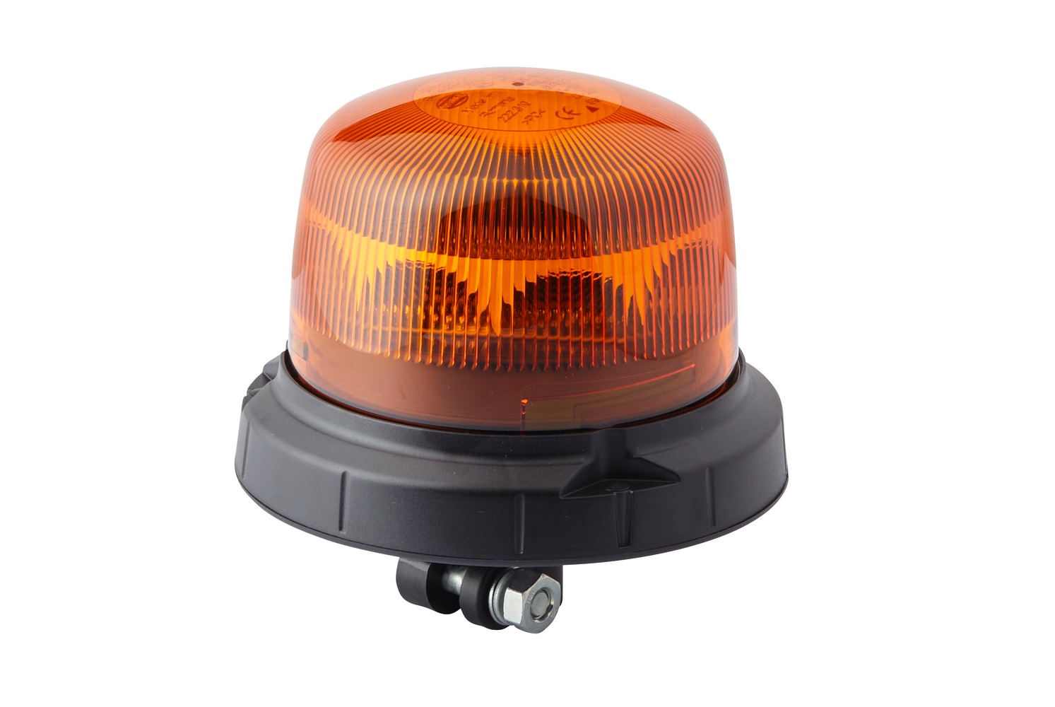 10102973a_AM0 HELLA 2RL 014 979-011 LED-Rundumkennleuchte - RotaLED Compact - 12/24V - gelb - Rohrstutzen, flexibe