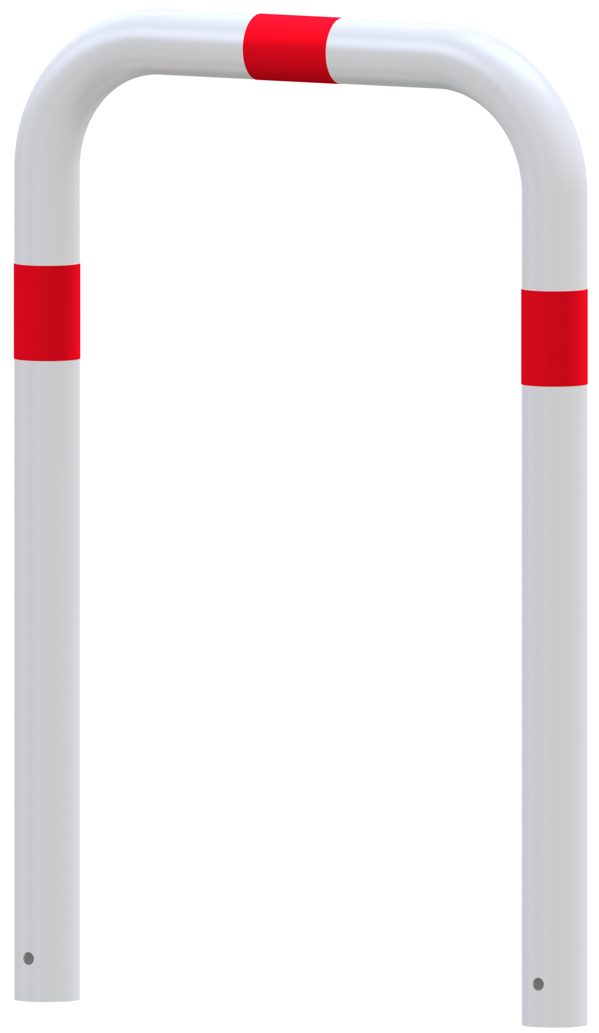 Schake 477_05B Abweisebügel Ø 76 x 2,6 mm ohne Querholm zum Einbetonieren Gesamtbreite: 750 mm Gesamthöhe: 1000 mm feuerverzinkt und weiß beschichtet

mit rot reflektierenden Leuchtstreifen