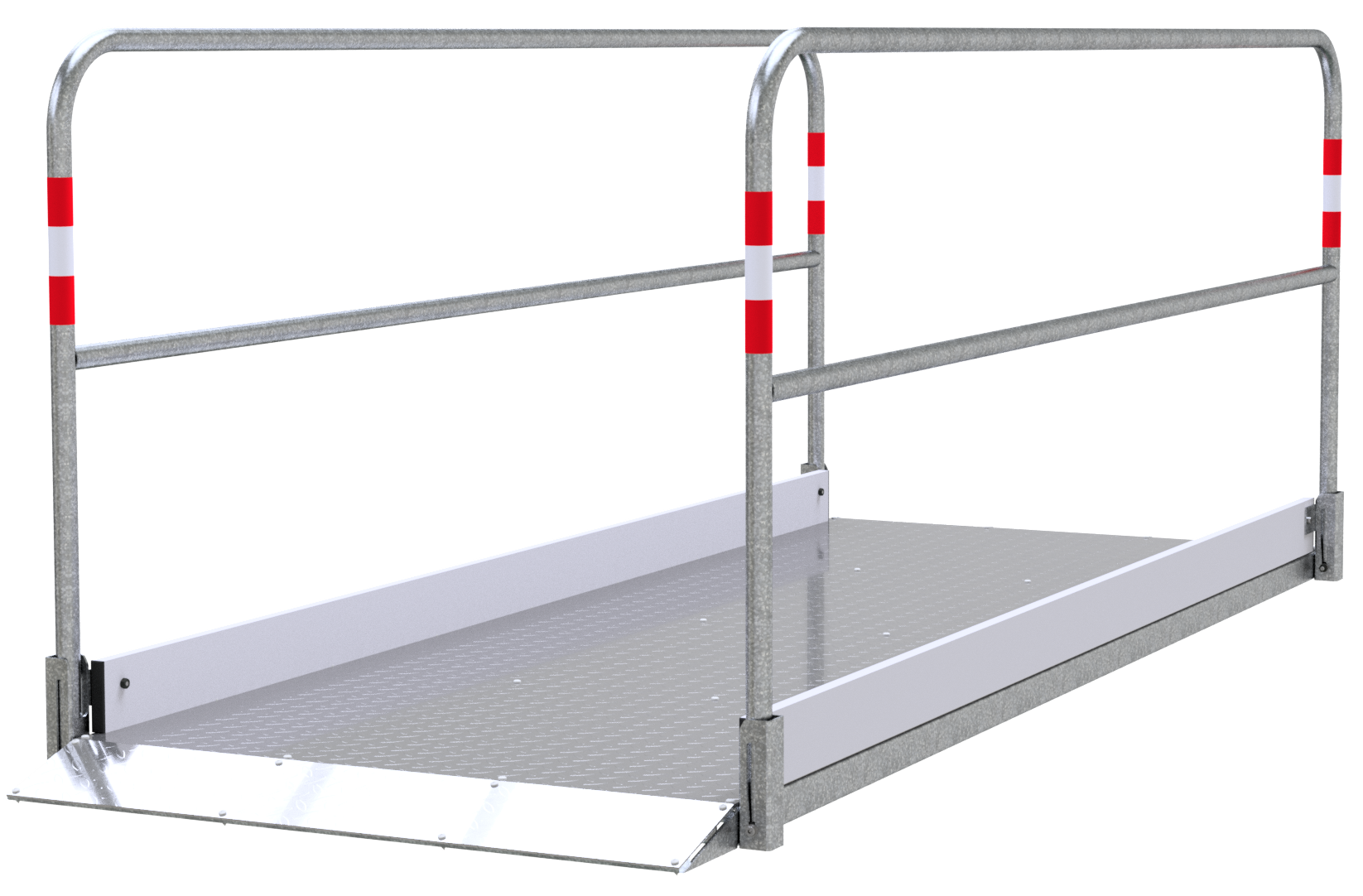 Schake 20272 Grabenbrücke aus Stahl / Aluminium    Breite: 1,00 m, Länge: 2,80 m