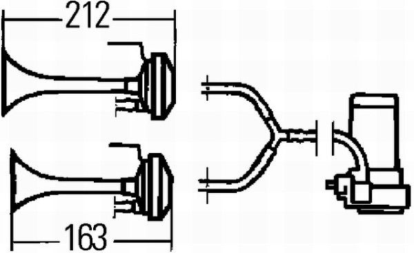 HELLA 3PB 003 001-651 Fanfare