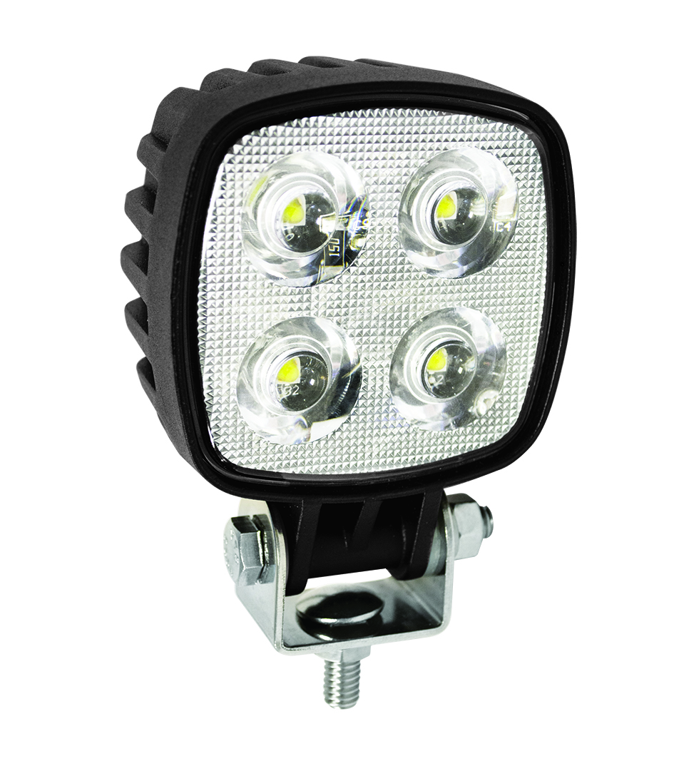 8112BM LED Arbeitsscheinwerfer, Serie 8112, Staplerleuchte, Gehäuse schwarz, 10-80 Volt