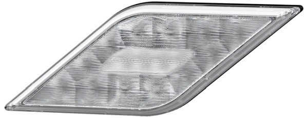 HELLA 2XW 013 345-291 Warnleuchte - Shapeline Style - 12/24V - geschraubt - glasklar - Stecker: AMP