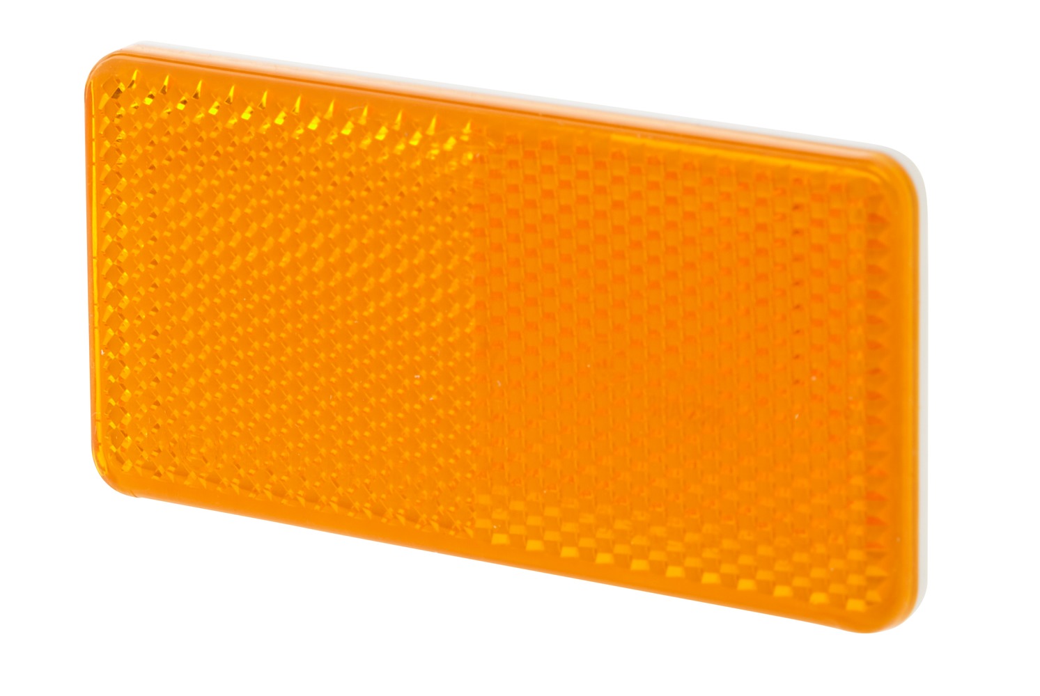 10092918a_AM0 HELLA 8RA 003 326-041 Rückstrahler - Lichtscheibenfarbe: gelb - geklebt