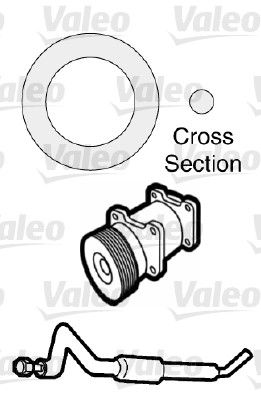 Valeo 509741 Dichtung, Kühlmittelrohrleitung