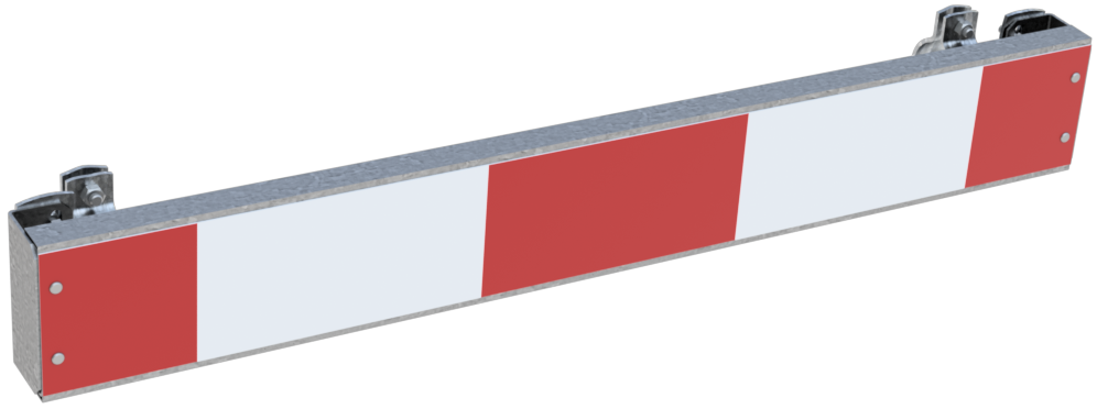 Schake Warnschild mit Rohrschellen      632020 mit Folie Typ RA1/A