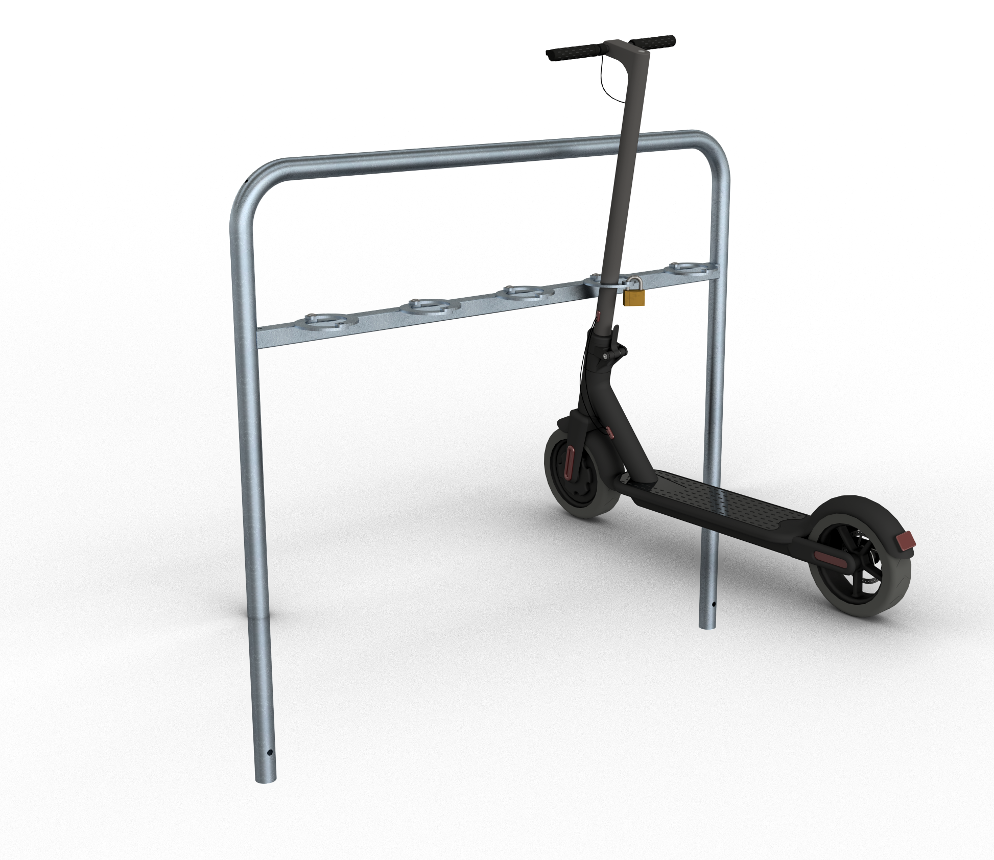 Schake 421_98 Scooter–Reihenparker-Bügel zum Einbetonieren