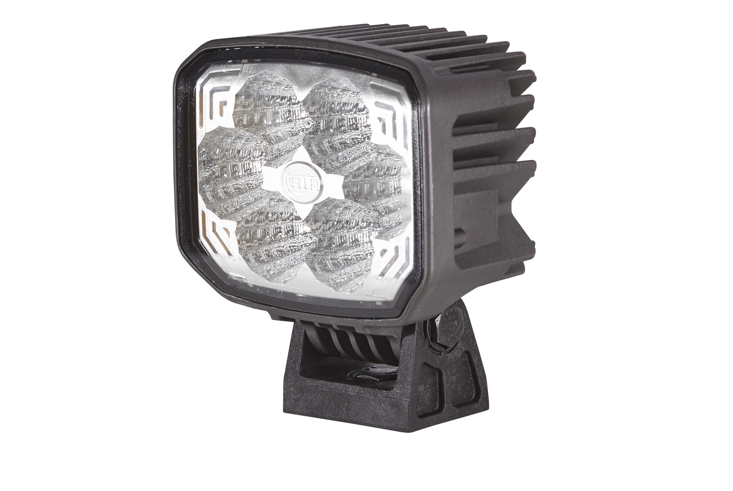 HELLA 1GA 996 188-511 LED-Werklamp - Power Beam 1000 Compact - 24/12V - 1000lm - Geschroefd/Opbouw - Zwenkbare montagebeugel - Ruime lichtverspreiding - Stekker: DEUTSCH stekker