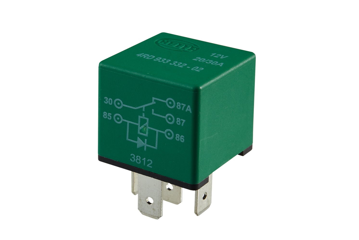 HELLA 4RD 933 332-021 Relais, Arbeitsstrom - 12V - 5-polig - Wechsler - mit Löschdiode