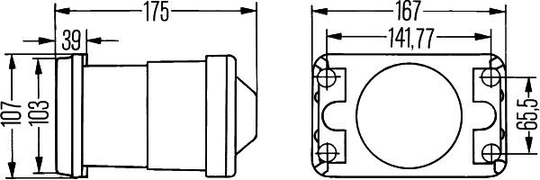 HELLA 1BL 005 380-041 Scheinwerfereinsatz, Hauptscheinwerfer
