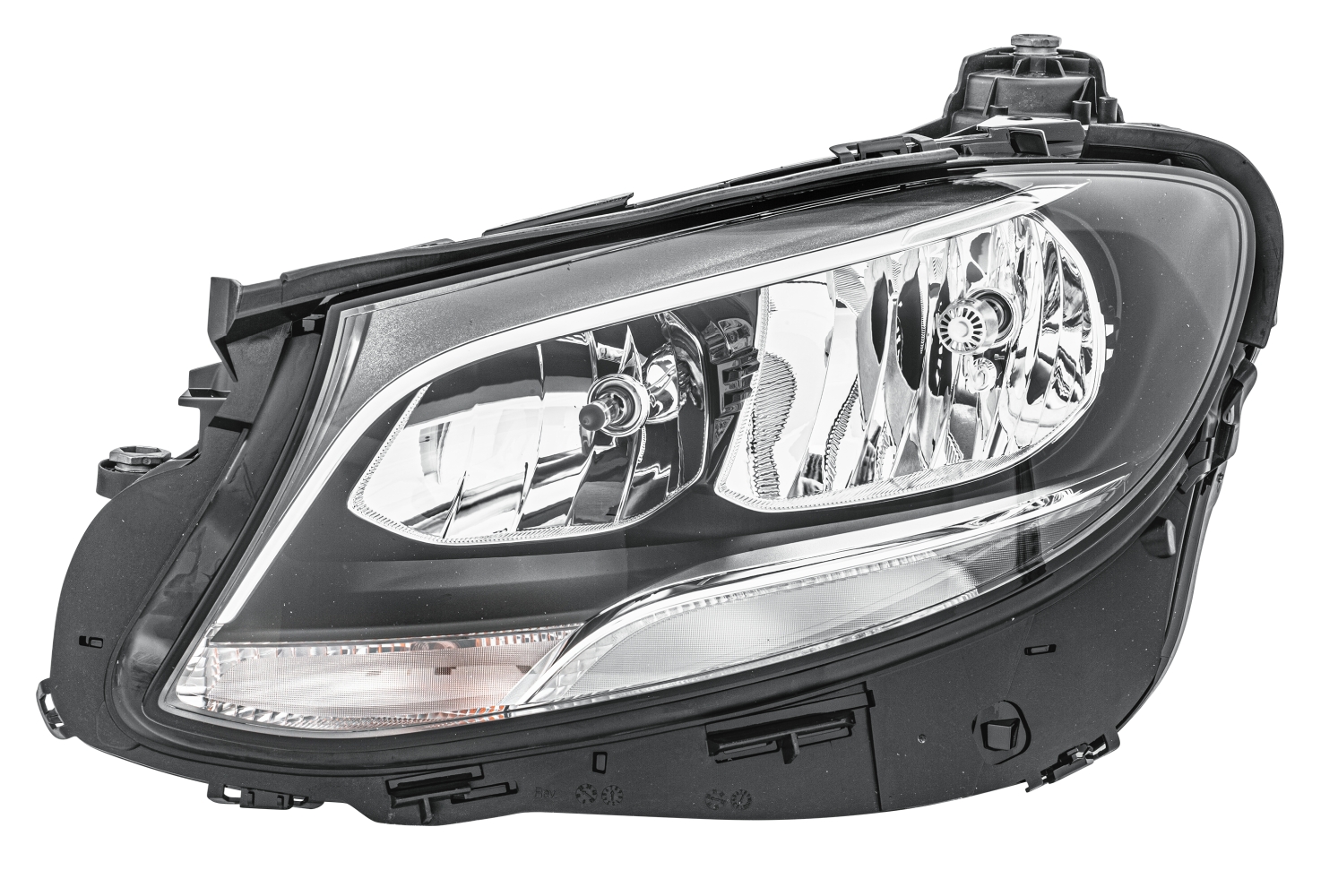 10072853a_AM0 HELLA 1EG 012 076-051 Halogen-Hauptscheinwerfer - links - für u.a. MB E-Class (W213)