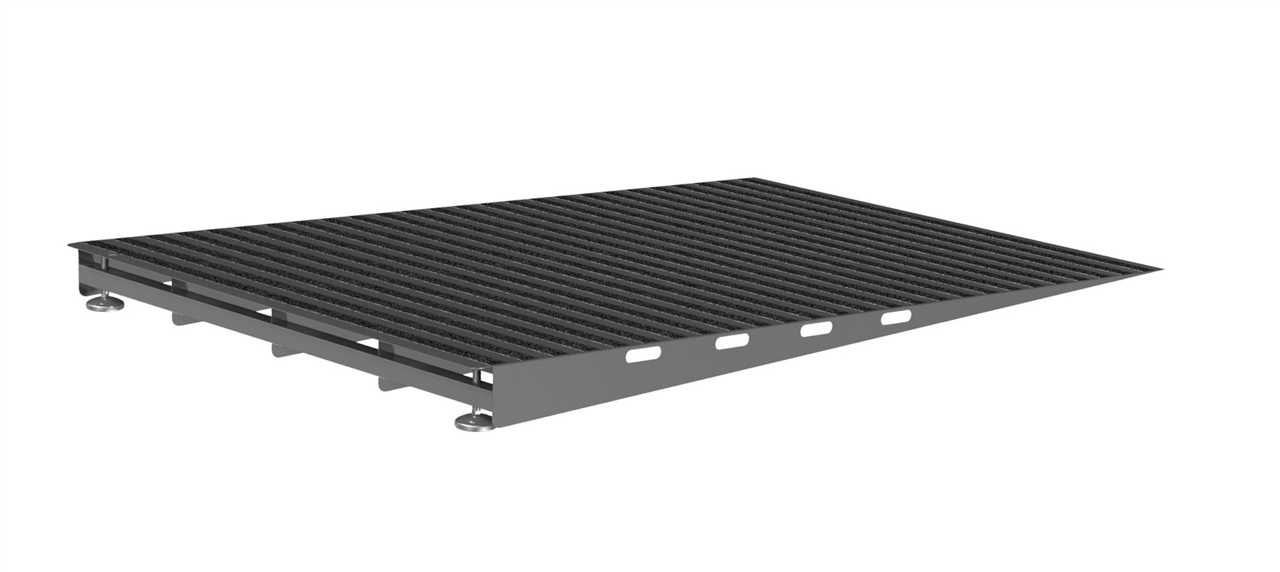 Schake VRAMPL tragbare Rampe V-Ramp verzinkt große Ausführung: 1,6 m x 2,5 m x 0,15 m
