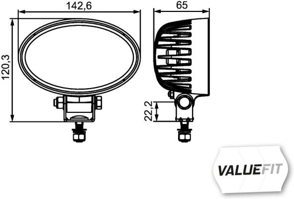 HELLA 1GA 357 001-001 Arbeitsscheinwerfer