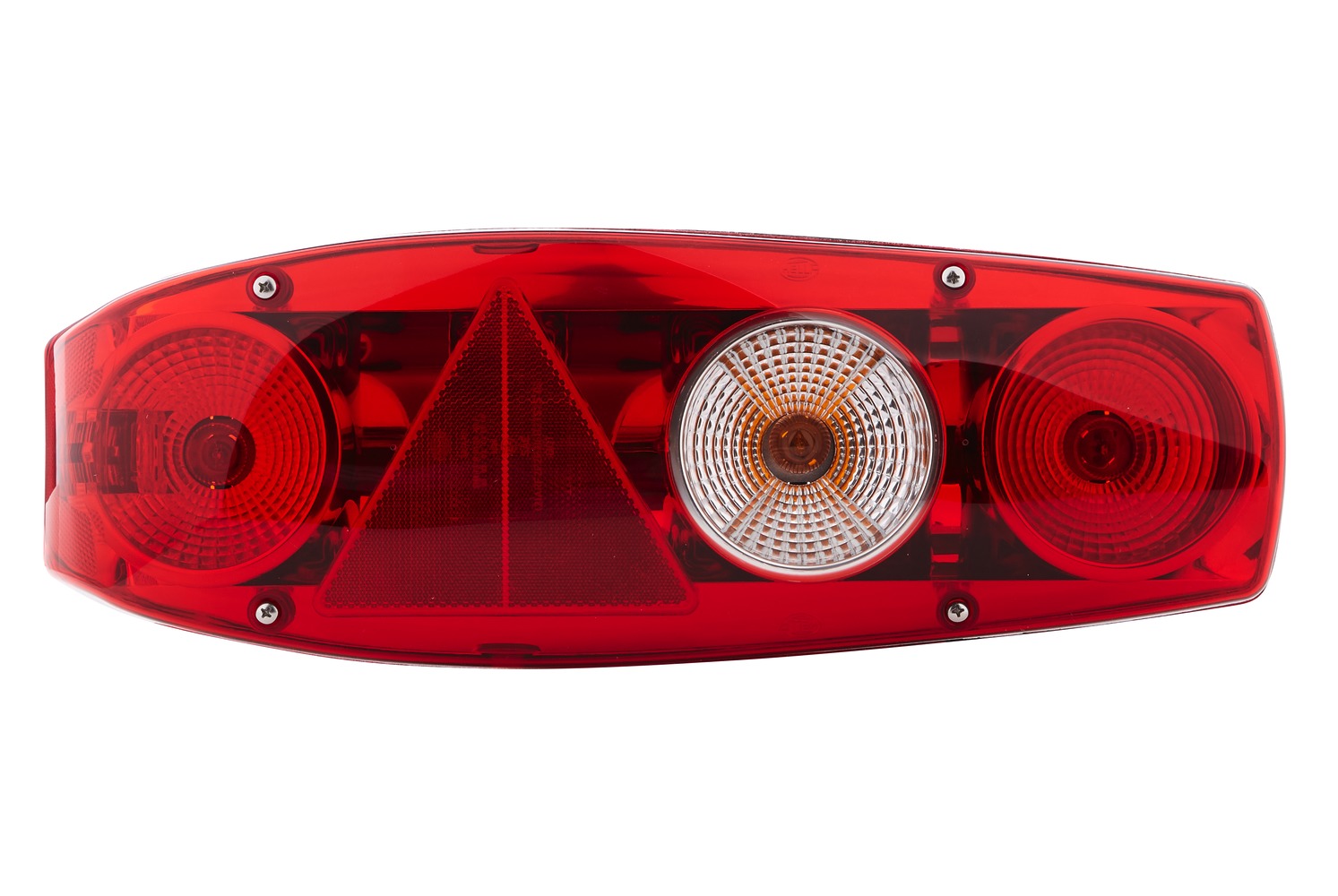 HELLA 2VA 341 419-011 Heckleuchte - Caraluna II - 12V - Einbau - Lichtscheibenfarbe: rot - links