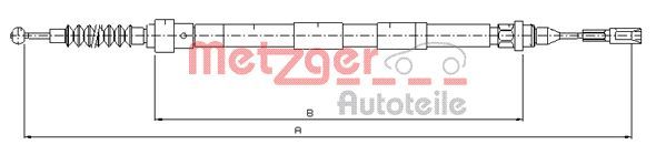 Metzger 10.7620 Seilzug, Feststellbremse