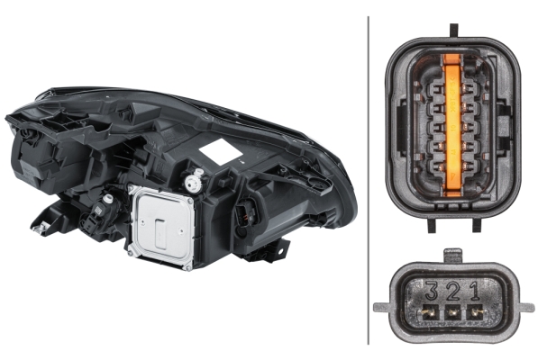 1EX_013_930-911a HELLA 1EX 013 930-911 LED-Hauptscheinwerfer - links - für u.a. Renault Captur I (J5_, H5_)