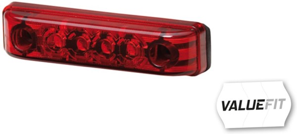 HELLA VALUEFIT 2TM 357 011-011 Luce Posteriore LED 12/24V - Fanalino Rosso Con Cavo 150mm E Spina Piatta - 2