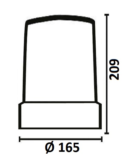 LED Kennleuchte Saturn B Zeichnung