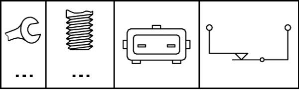 HELLA 6DD 008 622-151 Bremslichtschalter