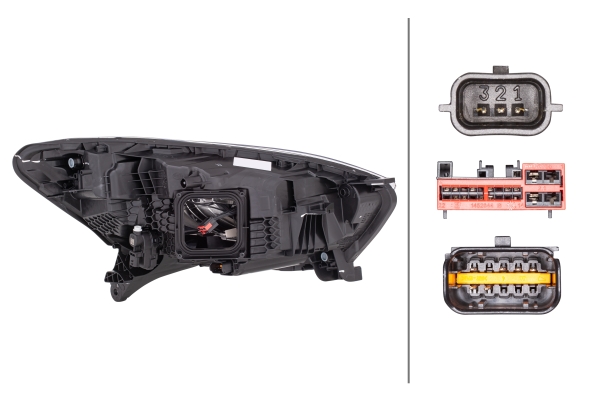 1EX_012_977-611a HELLA 1EX 012 977-611 LED-Hauptscheinwerfer - links - für u.a. Renault Captur I (J5_, H5_)