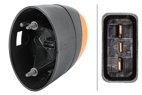 HELLA 2BA 010 232-011 Blinkleuchte - Glühlampe - links/seitlicher Anbau - für u.a. Ford Transit Chas