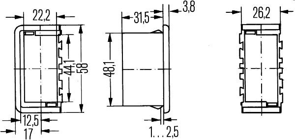 HELLA 8HG 716 734-001 Schalteraufnahme