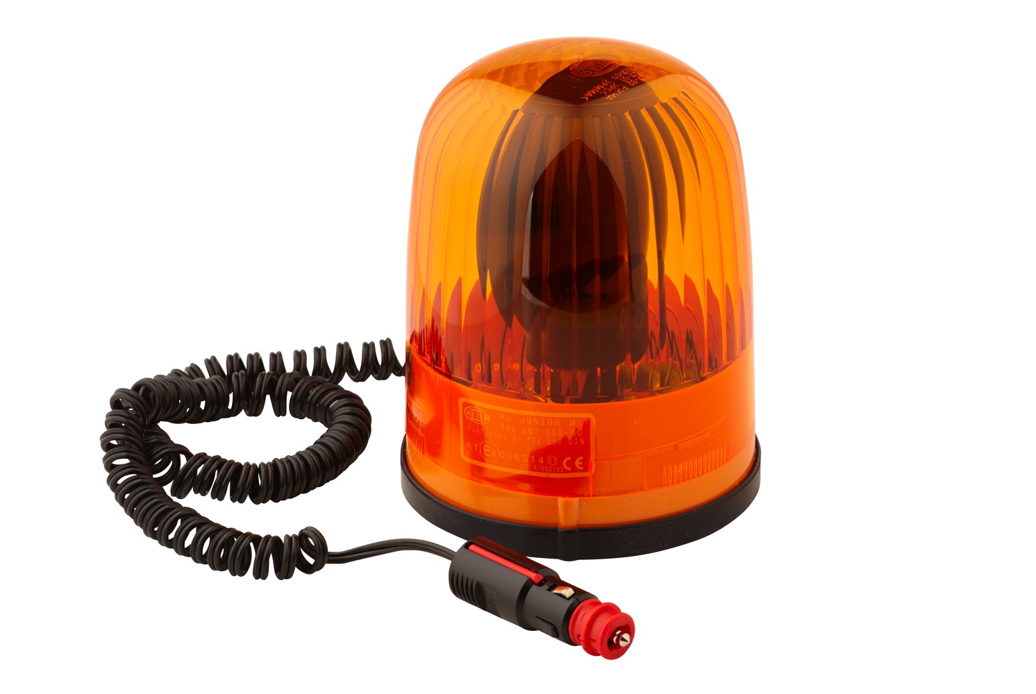 10102872a_AM0 HELLA 2RL 007 552-001 Halogen-Rundumkennleuchte - KL Junior - 12V - gelb - Magnetbefestigung - gelb