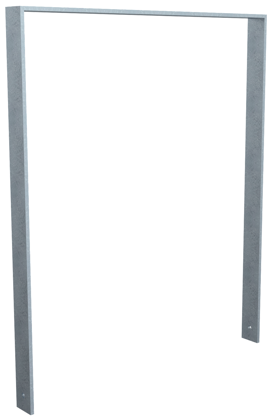 Schake 452_100 Anlehnbügel aus Flachstahl 80 x 12 mm ohne Querholm Gesamtbreite: 1000 mm feuerverzinkt