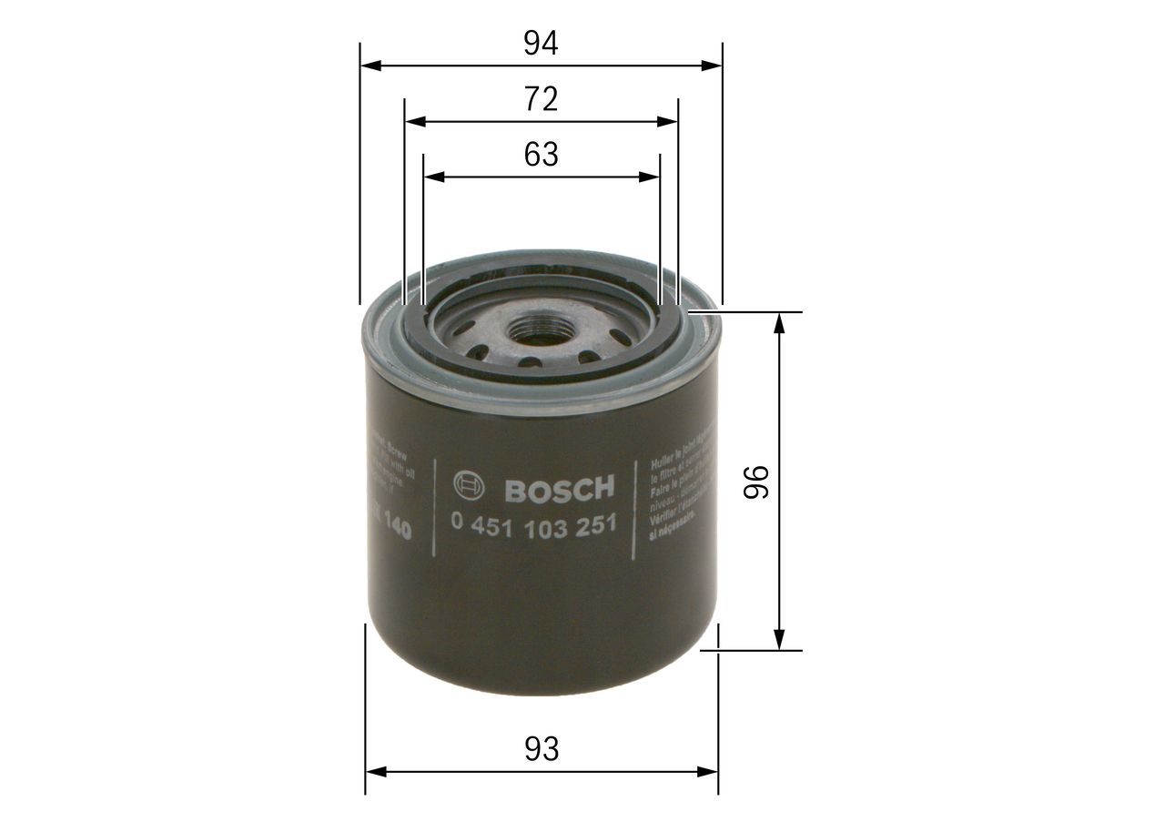 Bosch 0451103251 Ölfilter