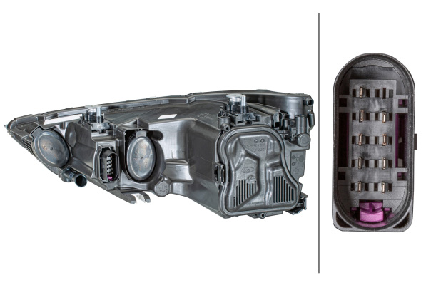 1EG_354_837-021a HELLA 1EG 354 837-021 FF/Halogen-Hauptscheinwerfer - rechts - für u.a. Audi A1 (8X1, 8Xk)