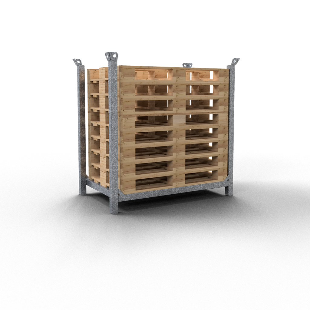 Schake 50114-116 Stapelpalette  für DB-Flachpaletten   für 8 DB-Flachpaletten Füllhöhe 1,16 m